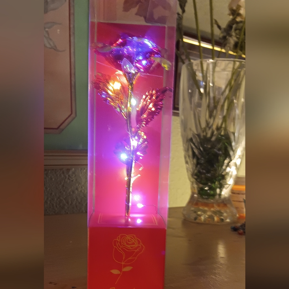 Forever Love Luminous Colorful Rose Gold (Red)